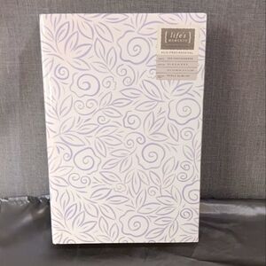 VTG Photograph Scrapbook Album Purple‎ White 300 Photos memento memory Granny
